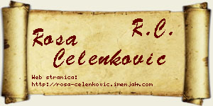 Rosa Čelenković vizit kartica